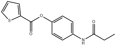 4-(propionylamino)phenyl 2-thiophenecarboxylate 结构式