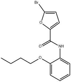 5-bromo-N-(2-butoxyphenyl)-2-furamide 结构式