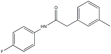 N-(4-fluorophenyl)-2-(3-methylphenyl)acetamide 结构式