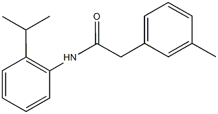 N-(2-isopropylphenyl)-2-(3-methylphenyl)acetamide 结构式