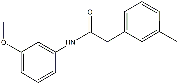 N-(3-methoxyphenyl)-2-(3-methylphenyl)acetamide 结构式