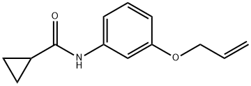 N-[3-(allyloxy)phenyl]cyclopropanecarboxamide 结构式