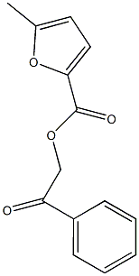 2-oxo-2-phenylethyl 5-methyl-2-furoate 结构式