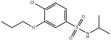 4-chloro-N-isopropyl-3-propoxybenzenesulfonamide 结构式