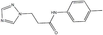 N-(4-methylphenyl)-3-(1H-1,2,4-triazol-1-yl)propanamide 结构式