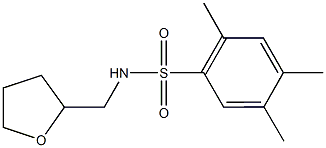 2,4,5-trimethyl-N-(tetrahydro-2-furanylmethyl)benzenesulfonamide 结构式