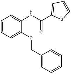 N-[2-(benzyloxy)phenyl]-2-thiophenecarboxamide 结构式