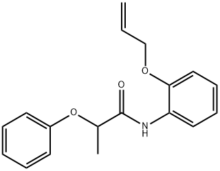 N-[2-(allyloxy)phenyl]-2-phenoxypropanamide 结构式