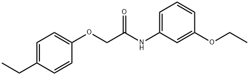 N-(3-ethoxyphenyl)-2-(4-ethylphenoxy)acetamide 结构式