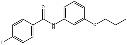 4-fluoro-N-(3-propoxyphenyl)benzamide 结构式