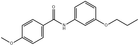 4-methoxy-N-(3-propoxyphenyl)benzamide 结构式
