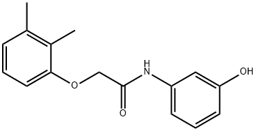 2-(2,3-dimethylphenoxy)-N-(3-hydroxyphenyl)acetamide 结构式