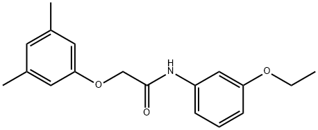 2-(3,5-dimethylphenoxy)-N-(3-ethoxyphenyl)acetamide 结构式