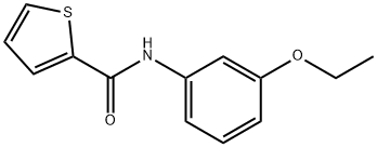 N-(3-ethoxyphenyl)-2-thiophenecarboxamide 结构式