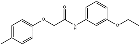 N-(3-ethoxyphenyl)-2-(4-methylphenoxy)acetamide 结构式