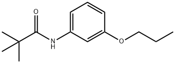 2,2-dimethyl-N-(3-propoxyphenyl)propanamide 结构式