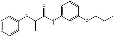 2-phenoxy-N-(3-propoxyphenyl)propanamide 结构式