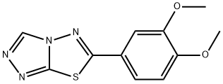 6-(3,4-dimethoxyphenyl)[1,2,4]triazolo[3,4-b][1,3,4]thiadiazole 结构式