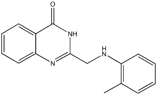 2-(2-toluidinomethyl)-4(3H)-quinazolinone 结构式