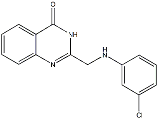 2-[(3-chloroanilino)methyl]-4(3H)-quinazolinone 结构式