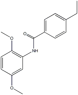 N-(2,5-dimethoxyphenyl)-4-ethylbenzamide 结构式