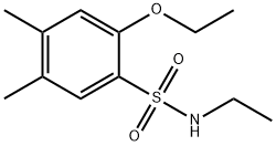 2-ethoxy-N-ethyl-4,5-dimethylbenzenesulfonamide 结构式