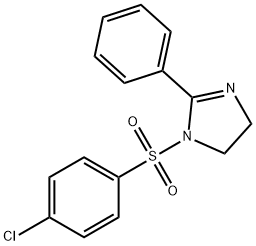 1-[(4-chlorophenyl)sulfonyl]-2-phenyl-4,5-dihydro-1H-imidazole 结构式