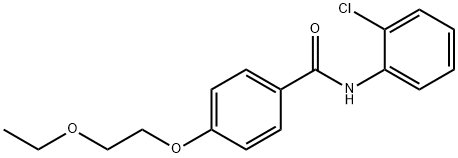 N-(2-chlorophenyl)-4-(2-ethoxyethoxy)benzamide 结构式