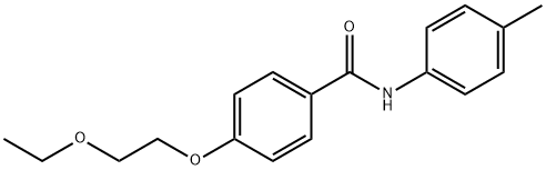 4-(2-ethoxyethoxy)-N-(4-methylphenyl)benzamide 结构式