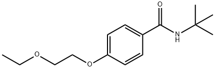 N-(tert-butyl)-4-(2-ethoxyethoxy)benzamide 结构式