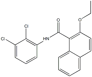 N-(2,3-dichlorophenyl)-2-ethoxy-1-naphthamide 结构式