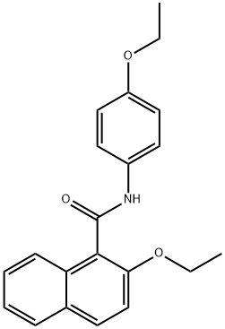 2-ethoxy-N-(4-ethoxyphenyl)-1-naphthamide 结构式