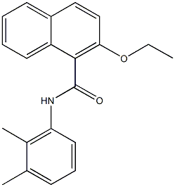N-(2,3-dimethylphenyl)-2-ethoxy-1-naphthamide 结构式