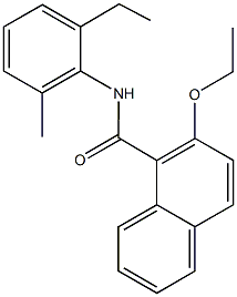 2-ethoxy-N-(2-ethyl-6-methylphenyl)-1-naphthamide 结构式