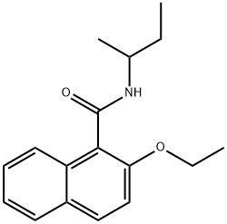 N-(sec-butyl)-2-ethoxy-1-naphthamide 结构式