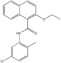 N-(5-chloro-2-methylphenyl)-2-ethoxy-1-naphthamide 结构式