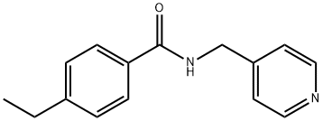 4-ethyl-N-(4-pyridinylmethyl)benzamide 结构式