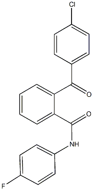 2-(4-chlorobenzoyl)-N-(4-fluorophenyl)benzamide 结构式