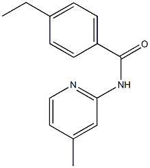 4-ethyl-N-(4-methyl-2-pyridinyl)benzamide 结构式