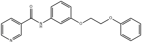 N-[3-(2-phenoxyethoxy)phenyl]nicotinamide 结构式