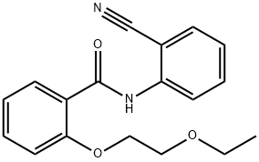 N-(2-cyanophenyl)-2-(2-ethoxyethoxy)benzamide 结构式