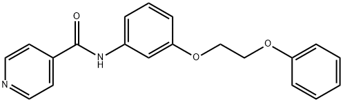 N-[3-(2-phenoxyethoxy)phenyl]isonicotinamide 结构式