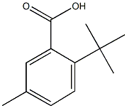 2-tert-butyl-5-methylbenzoic acid 结构式