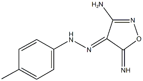 3-amino-5-imino-4(5H)-isoxazolone (4-methylphenyl)hydrazone 结构式