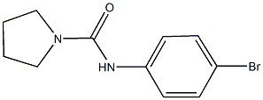 N-(4-溴苯基)吡咯烷-1-甲酰胺 结构式