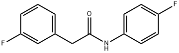 2-(3-fluorophenyl)-N-(4-fluorophenyl)acetamide 结构式