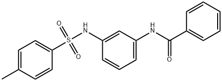 N-(3-{[(4-methylphenyl)sulfonyl]amino}phenyl)benzamide 结构式