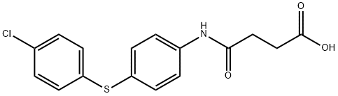 4-{4-[(4-chlorophenyl)sulfanyl]anilino}-4-oxobutanoic acid 结构式