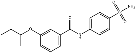 N-[4-(aminosulfonyl)phenyl]-3-(sec-butoxy)benzamide 结构式