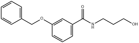 3-(benzyloxy)-N-(3-hydroxypropyl)benzamide 结构式